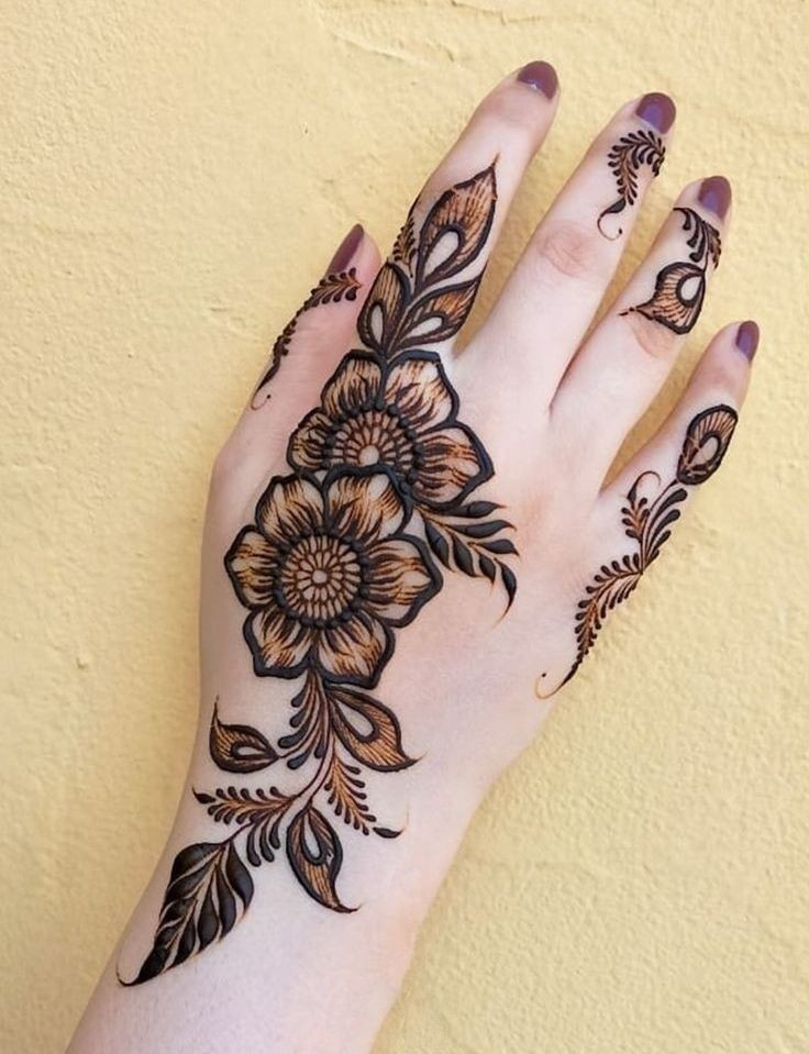 finger-mehndi-design-easy-and-beautiful