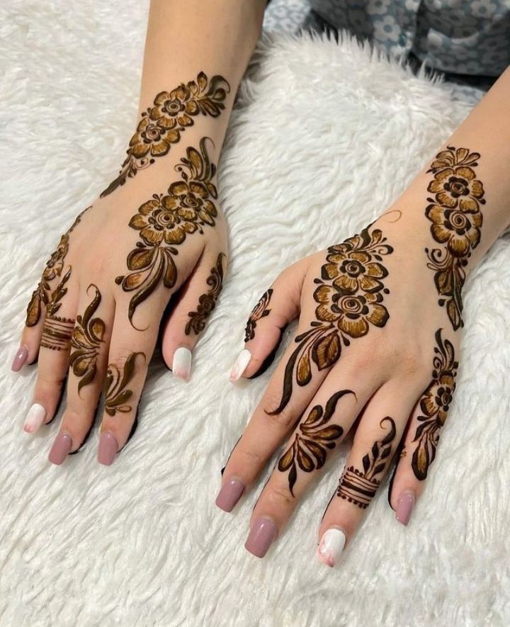 front-mehndi-design-easy-and-beautiful-child